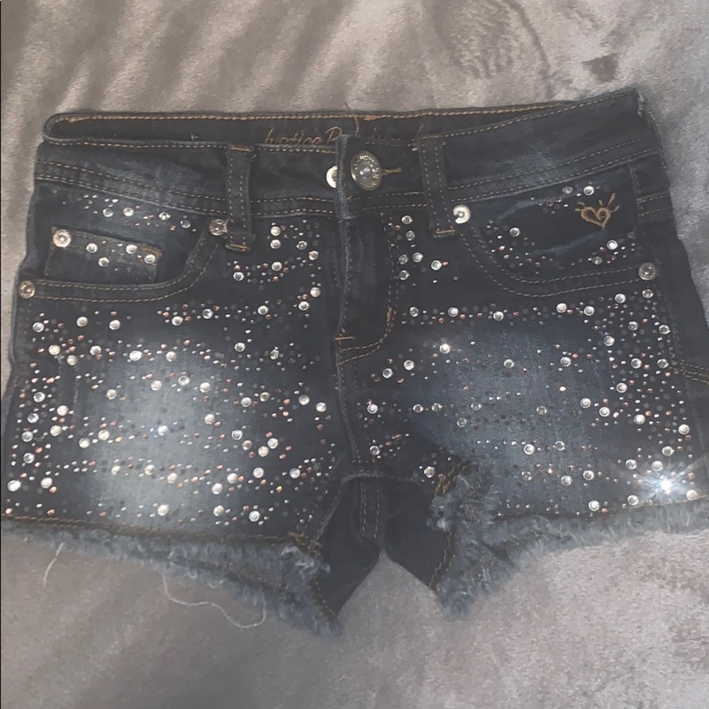Justice girls embellish shorts